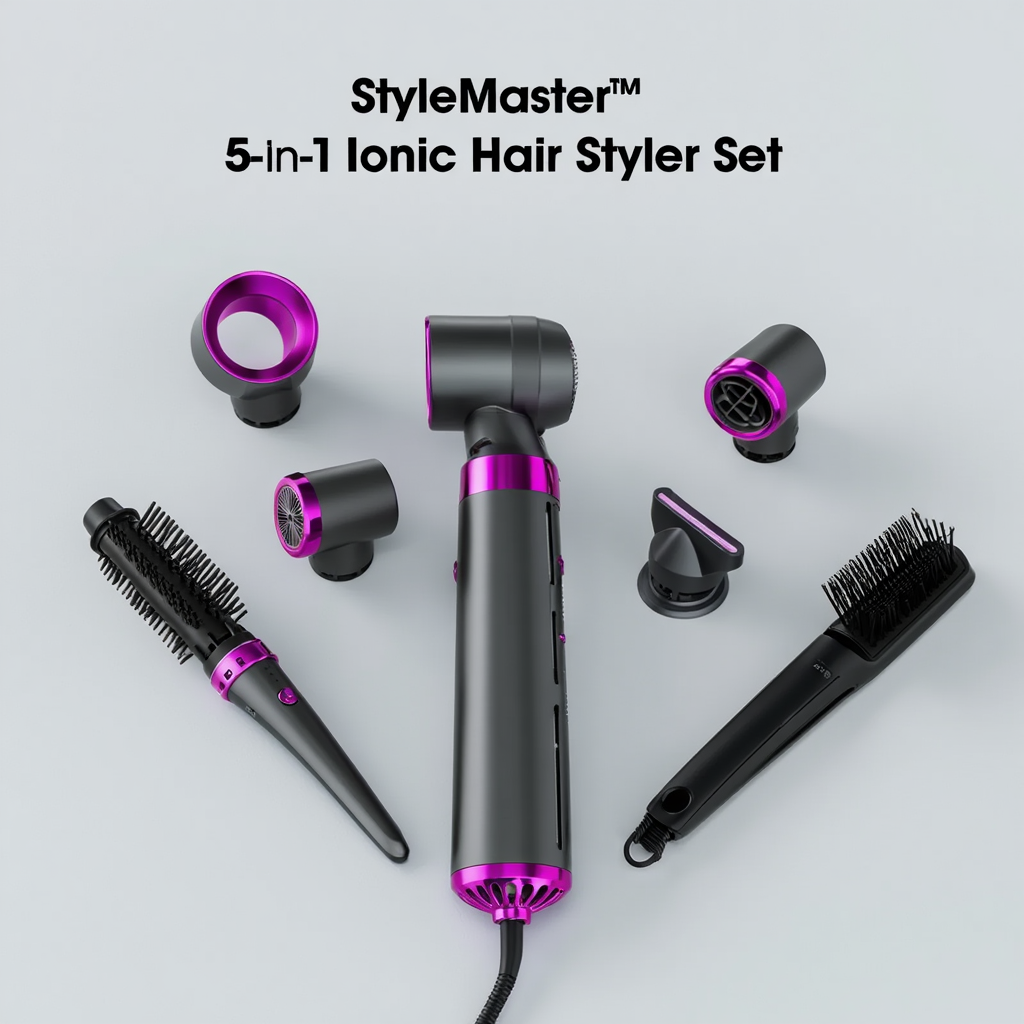HAIREA StyleMaster  5-in-1 Ionic Hair Styler Set